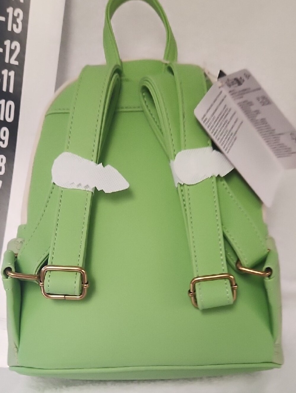 Loungefly Beauty And The Beast Belle Reading Floral Green Mini Backpack - Picture 6 of 8